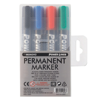 Mungyo Permanent Markers 1.6-2.4mm - Set 4