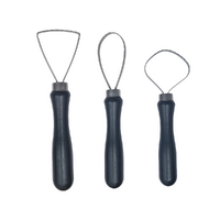 Pottery Sculpting Tool Set 3 Wood Handle