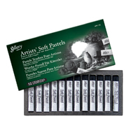 Mungyo Gallery Artists Soft Pastels - Set 12 Charcoal