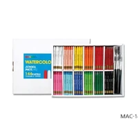 Mungyo Gallery Watercolour Crayons School Set - 12X12 Colours & Brushes