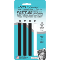 Primo Euro Blend Charcoal Pencil White