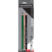 Generals Black & White Pencil Set #bwa-bp                                                          
