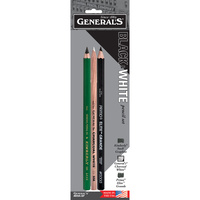Generals Black & White Pencil Set #bwa-bp                                                          