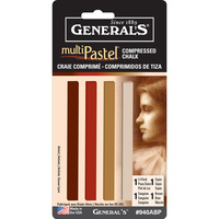 Generals Compressed Chalk Sticks Earth Tones - #940abp                                                  