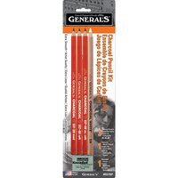 Generals Charcoal Pencil Set - #557-bp                                                                          