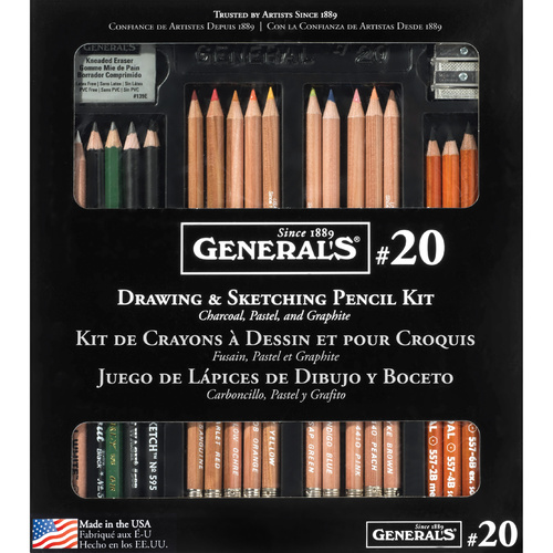 GENERALS #20 CLASSIC DRAWING/SKETCH KIT